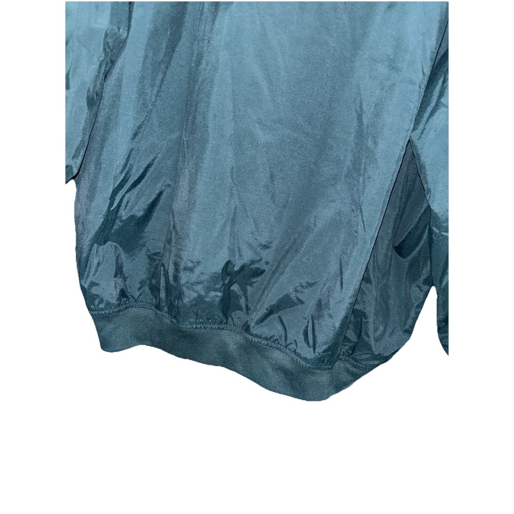 Vtg PORT AUTHORITY On Tour Heisman XL Green Windbreaker Jacket Microfiber‎ Lined - Picture 4 of 11